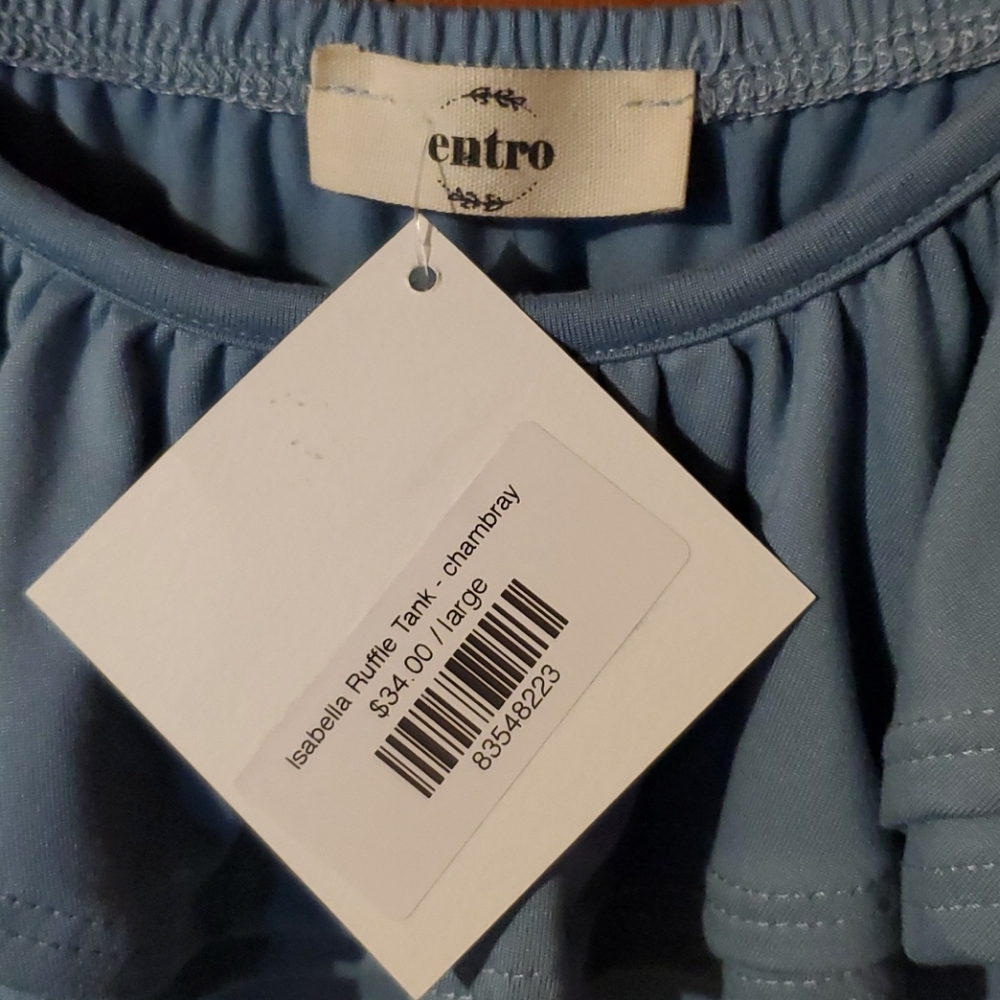 🖤Entro🖤Isabella Ruffle tank🖤 - Picture 2 of 4